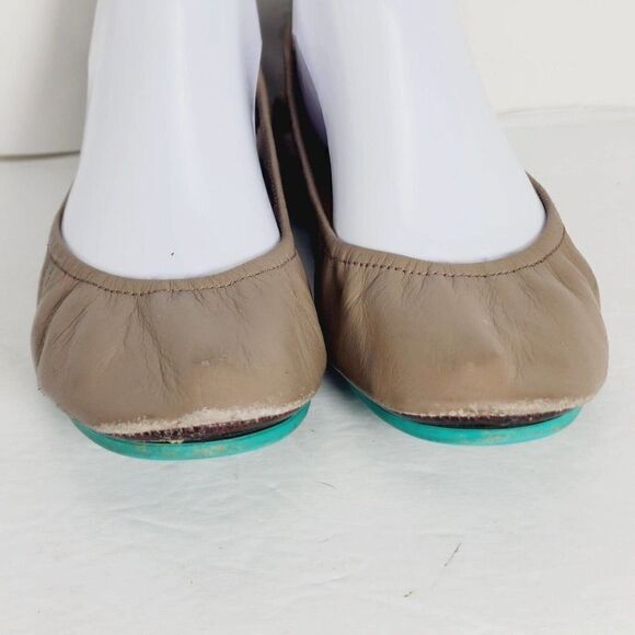 Tieks by Gavrieli Women's Size US 8 Taupe Leather Slip On Ballet Flats - Picture 4 of 12